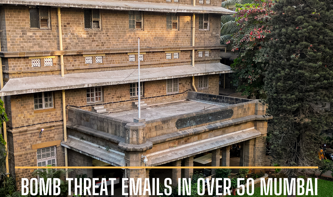 It is reported that 50 hospitals in Mumbai received bomb threats over emails the same day threats were received across 41 airports nationwide.