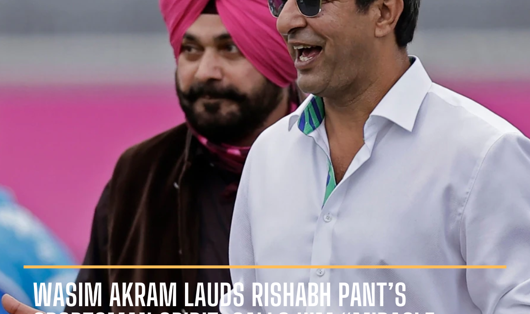 Wasim Akram recently discussed India's wicket-keeper and batter, Rishabh Pant, and how he admires him and his sportsman spirit.