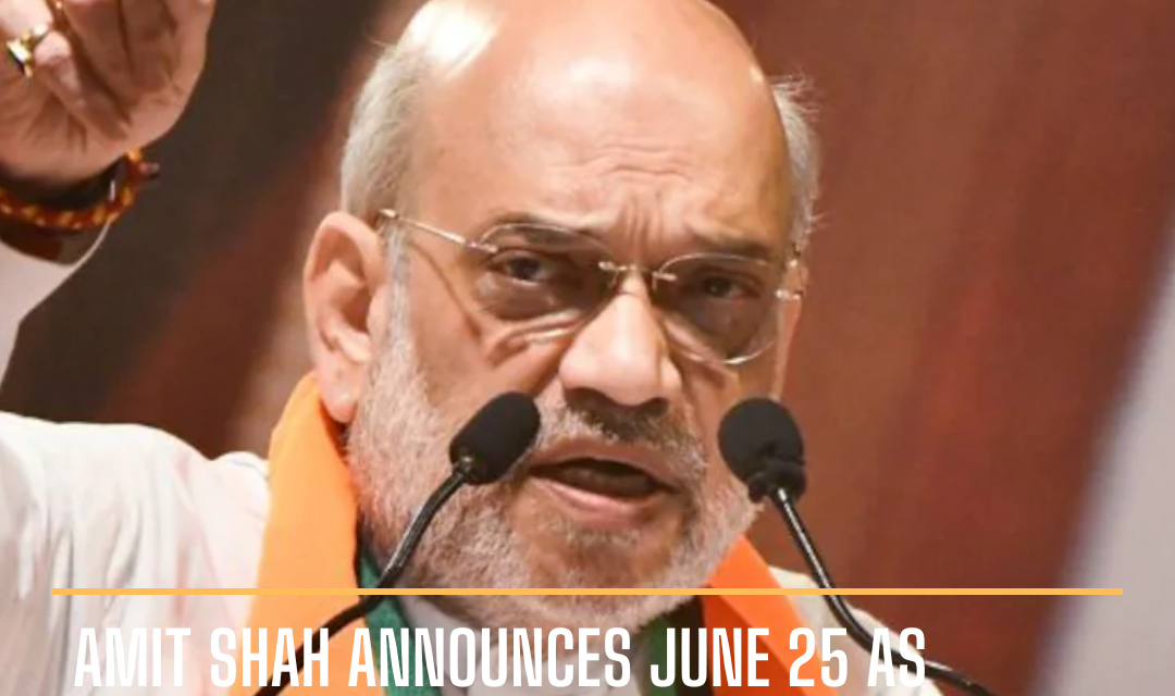 Home Minister Amit Shah declared June 25 as "Samvidhaan Hatya Diwas," which roughly translates to "the day the Constitution was killed."