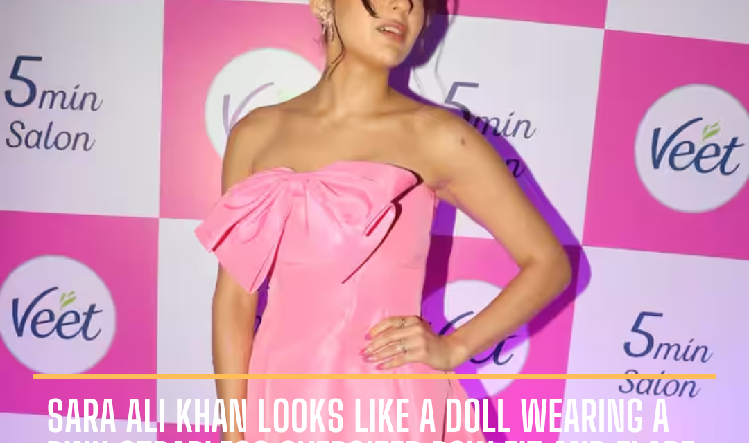 Sara Ali Khan recently astonished fans by dressing entirely in pink, giving her the appearance of a doll.