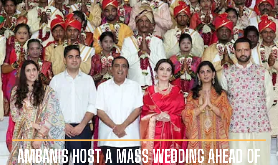 Mukesh and Nita Ambani recently organized a mass wedding for over 50 impoverished couples in Navi Mumbai.