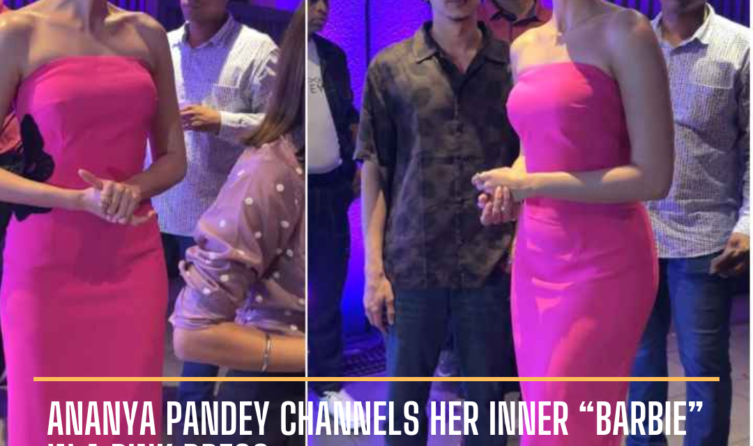 She sported a soft glam look in a Barbie pink dress, attending an event recently in Mumbai.