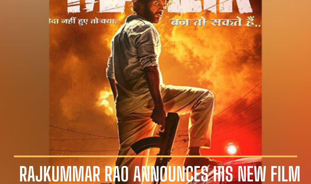 Rajkummar Rao celebrates his birthday on August 31. He just posted a ferocious image from the poster for his upcoming movie on Instagram.