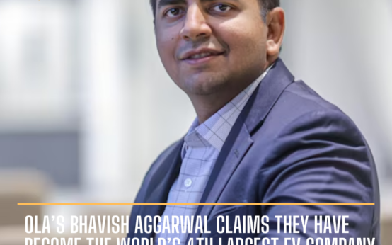 Ola Electric's founder and CEO, Bhavish Aggarwal, claims that the company is now the fourth-largest EV company outside of China.