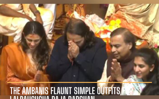 Shloka Mehta and Radhika Merchant were seen adorning simple suits to seek blessings from Lalbaugcha Raja.