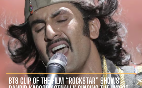 In a BTS footage of Imtiaz Ali's Rockstar, which stars Ranbir Kapoor and Nargis Fakhri, Ranbir is heard genuinely performing the lyrics.