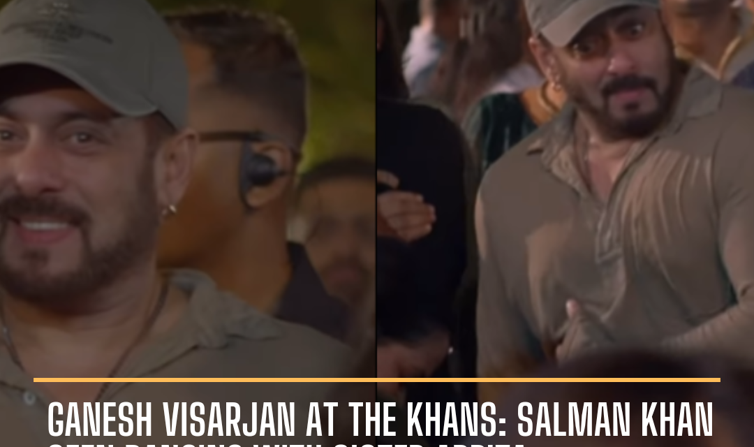 Salman Khan released a video of the Ganesh Visarjan festivities at his house in Mumbai, where he can be seen dancing with his sister Arpita.