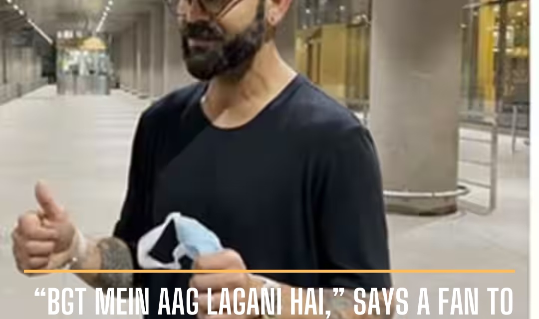 A fan caught Virat Kohli off guard when he told him to dominate the forthcoming Border-Gavaskar Trophy series.