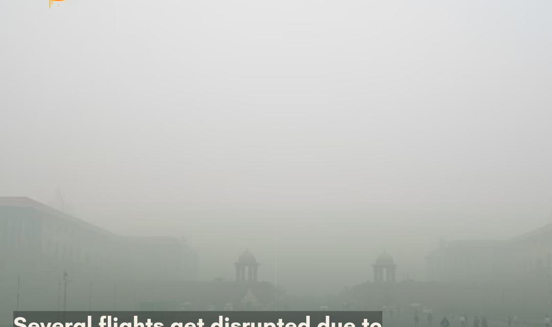 Due to massive smog covering almost the entire city of Delhi, several flights and trains were delayed by up to nine hours.