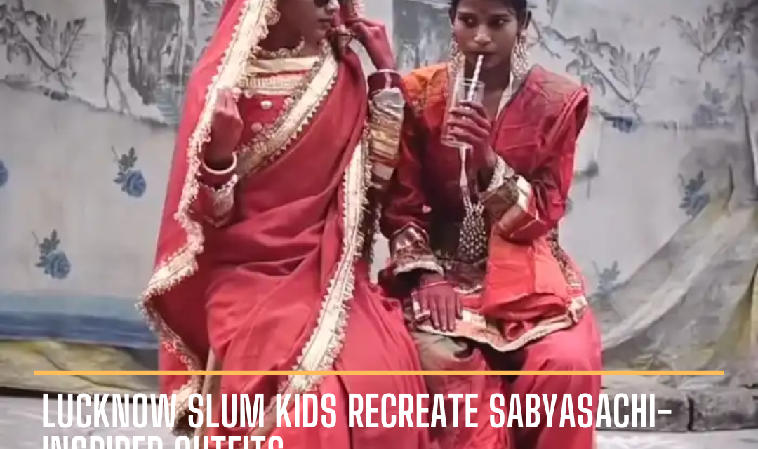 The kids recreate bridal outfits made from donated clothes and garner attention from the designer Sabyasachi.