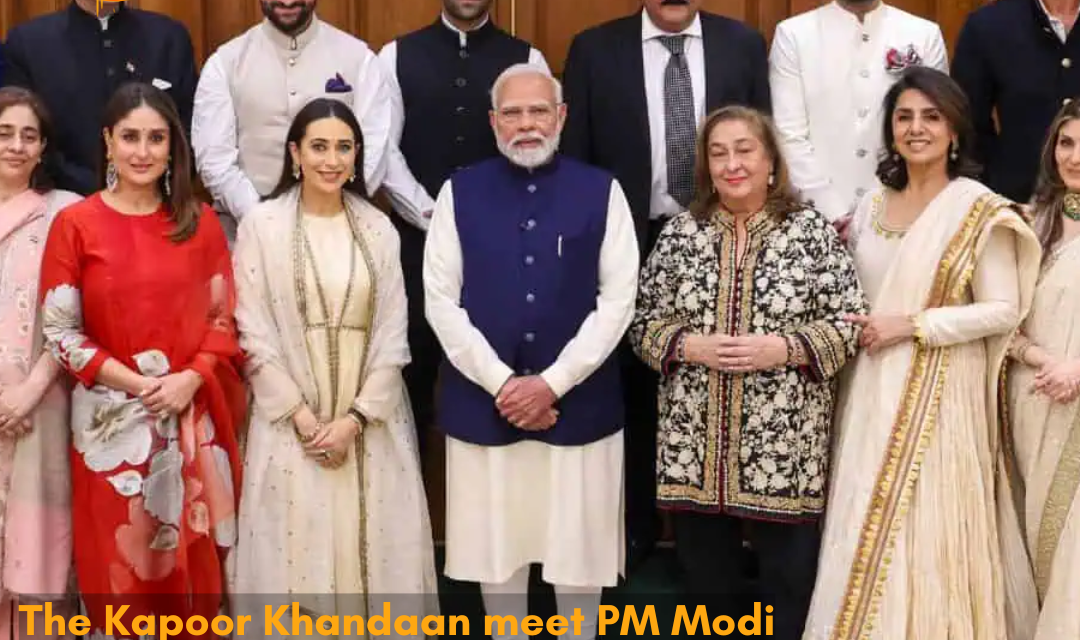 Kareena Kapoor Khan shared pictures of the Kapoor family’s visit to PM Modi’s residence in Delhi.
