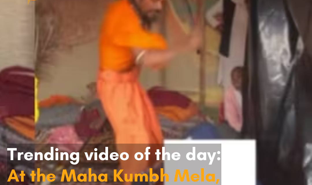 Video has been stirring up conversations, showing a sadhu thrashing a YouTuber with tongs in his tent.