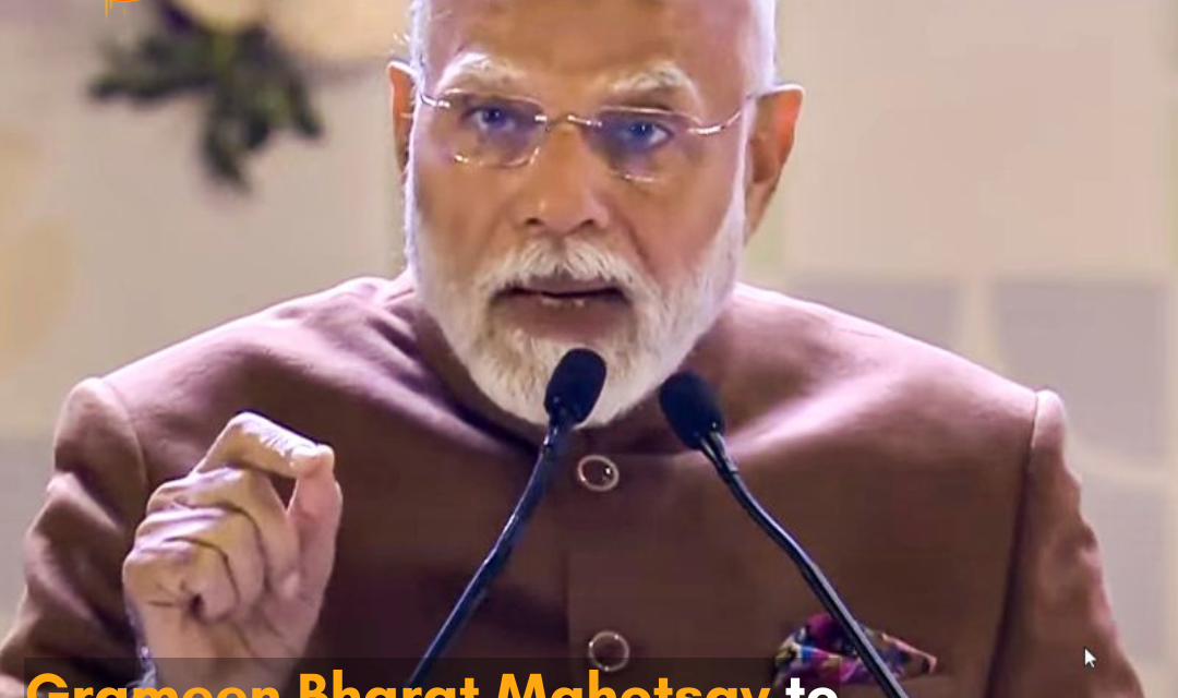 On Saturday, Prime Minister Narendra Modi will inaugurate Grameen Bharat Mahotsav 2025 in Delhi.
