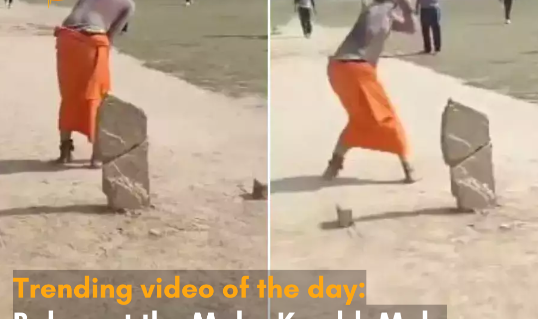 Dressed in traditional attire, the babas at the Maha Kumbh Mela 2025 were seen smashing boundaries; the video has gone viral.