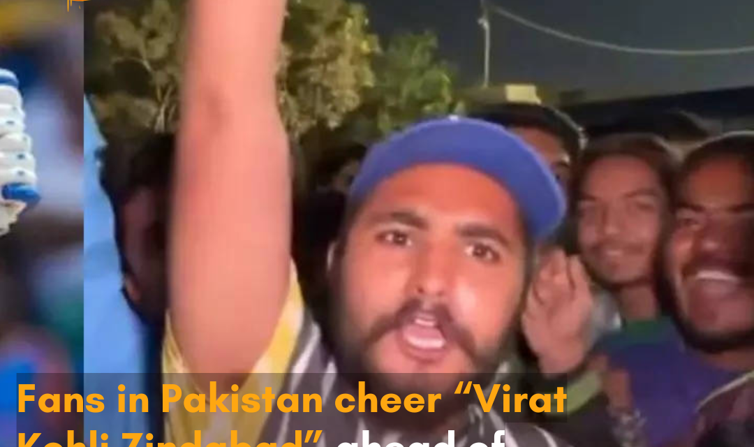 Fans of the former India captain went wild in Karachi’s National Stadium.