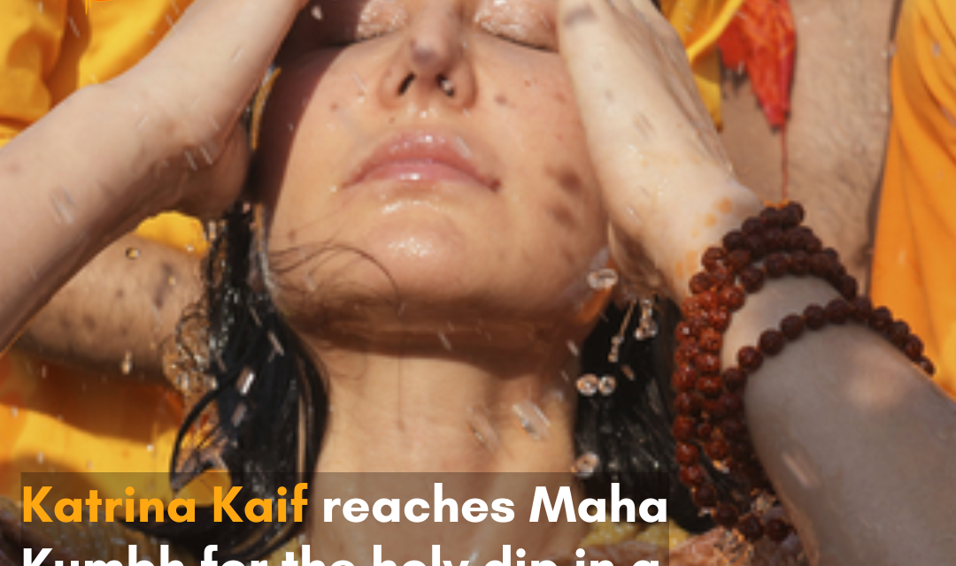 Taking the holy dip, she drew massive attention to her spirituality and turned heads with her elegant ethnic outfit.