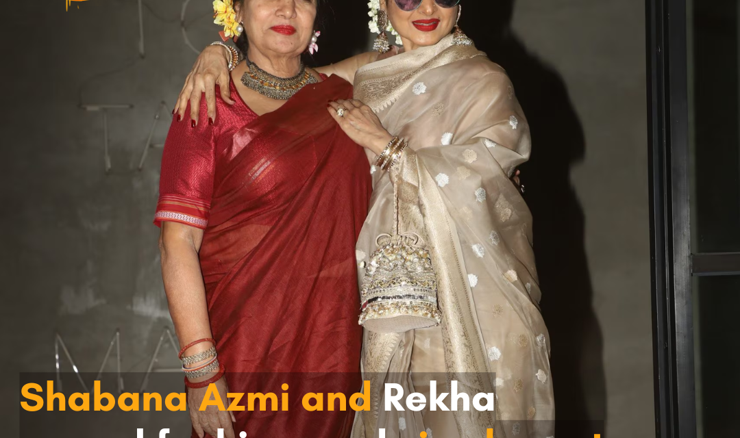 At the screening of Shabana Azmi’s latest project, Dabba Cartel, the veteran stars oozed elegance in their ensembles.