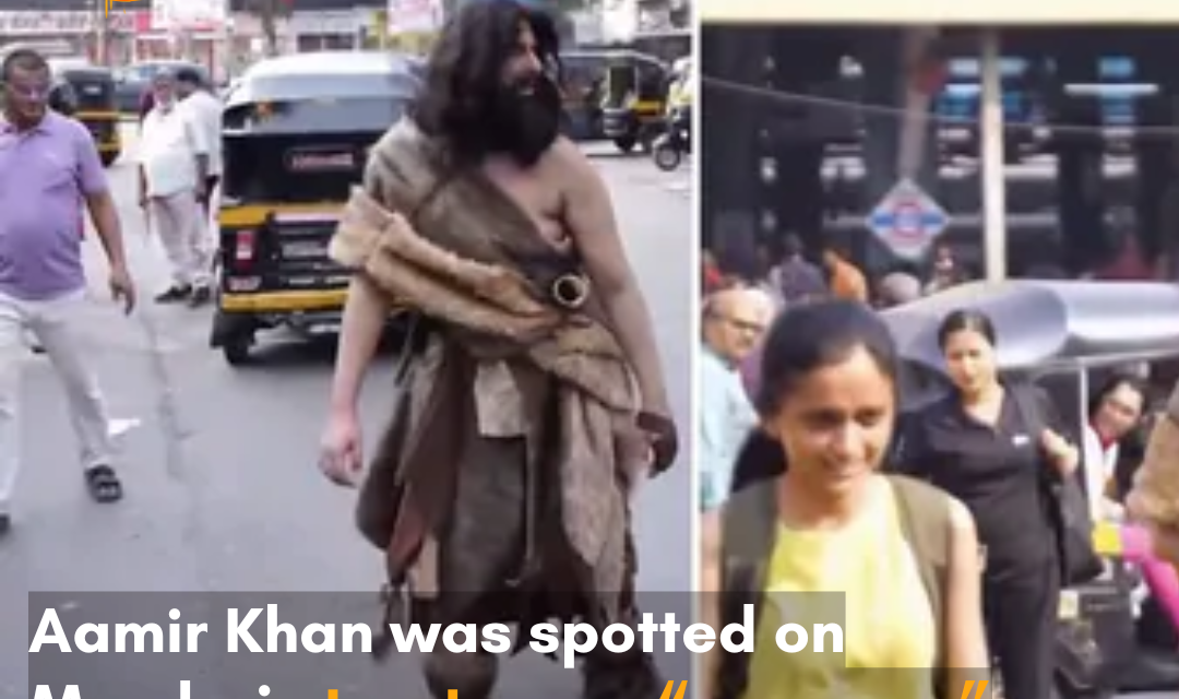 Netizens react to Aamir roaming as a caveman on the streets of Mumbai.