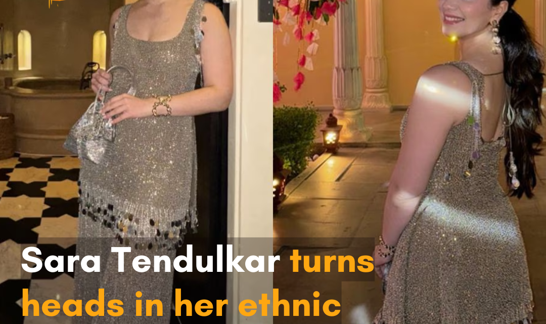 Sara stunned in a bandhani saree and glittering sharara, setting desi fashion goals.