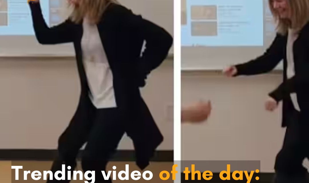 The internet cheers on a Canadian professor doing Punjabi dance with a student.