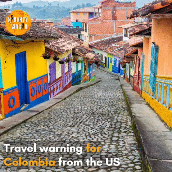 The US issues a travel warning of Level 3 for Colombia over increased risks of “crime, terrorism, civil unrest, and kidnapping.”