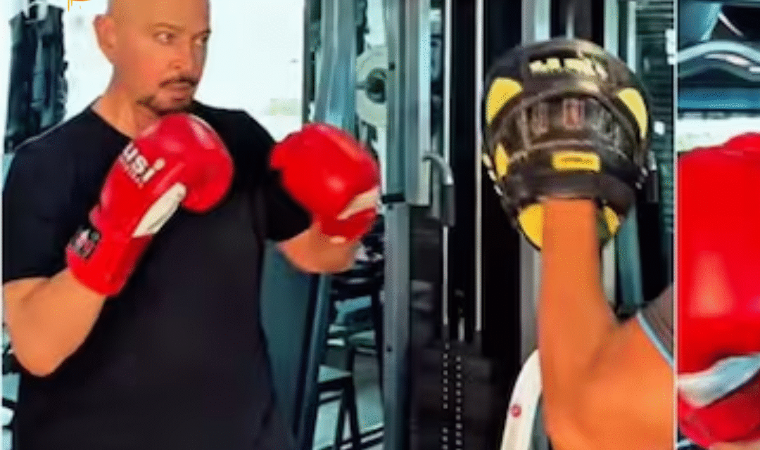 The veteran actor, producer and director set fitness goals with heavy weightlifting and boxing workouts.