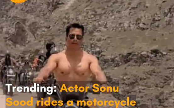 The viral video shows the actor riding a bike without a helmet in Spiti Valley, prompting a response from the police.