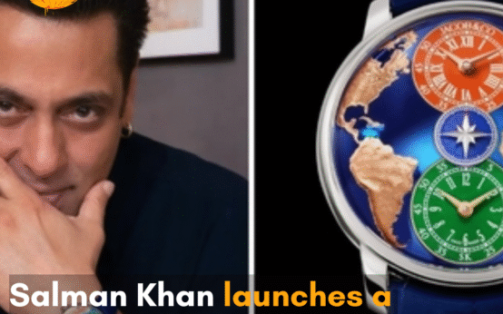 The World Is Yours Dual Time Zone: Salman Khan Edition evokes the symbolism of the Indian flag, and it can be purchased online.
