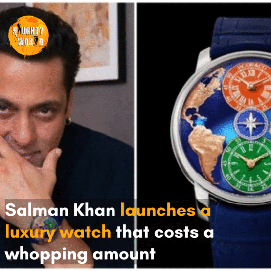 The World Is Yours Dual Time Zone: Salman Khan Edition evokes the symbolism of the Indian flag, and it can be purchased online.