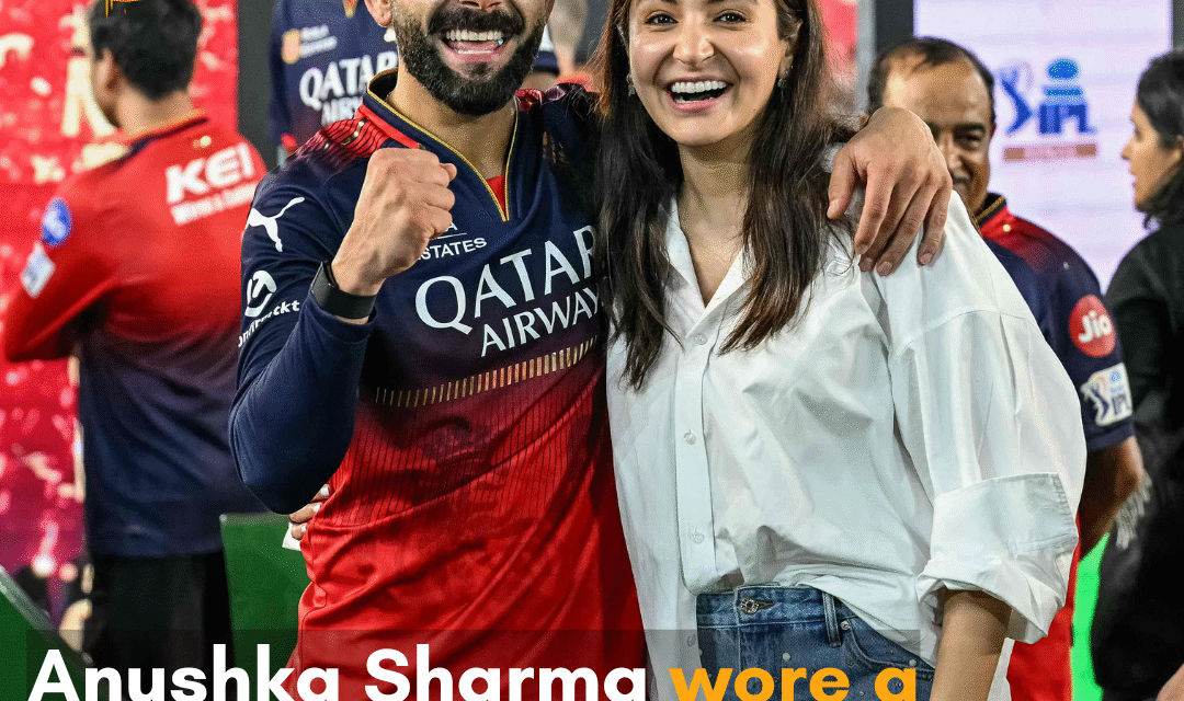 RCB won the IPL 2025 finals, defeating PBKS; Anushka was seen supporting her husband-cricketer Virat Kohli on-field.