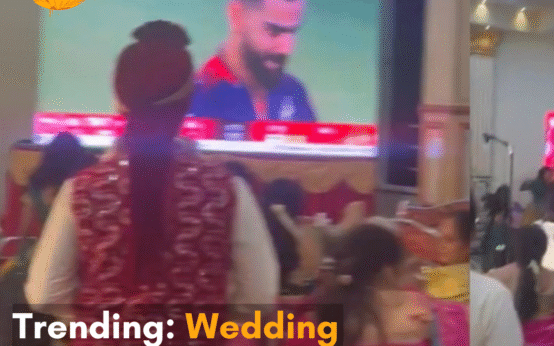 RCB won the IPL Trophy after 18 years for the first time; amidst this, a wedding paused as guests gathered to watch their historic maiden win.