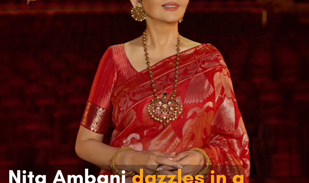 Nita Ambani grabbed everyone’s attention with her sartorial choice, announcing NMACC India Weekend in New York.