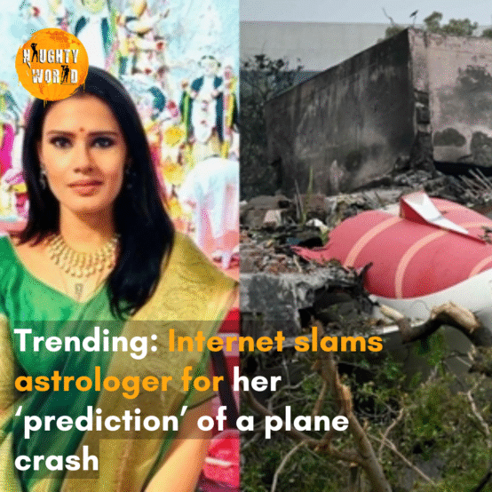 The astrologer apparently predicted a plane crash a week before the Air India plane crash.