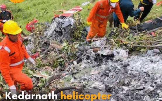 The chopper crashed near the shrine, killing 7 people; this is the fifth such incident in two months.