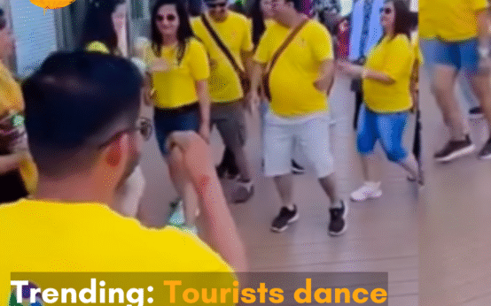 The video sparks outrage from netizens who question the civic sense of these tourists.