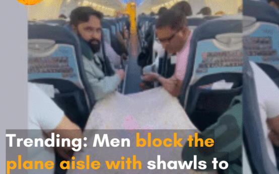 The viral video has triggered a massive backlash from netizens over air travel etiquette.