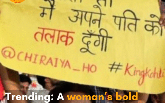 A woman’s dramatic banner catches attention online, pledging to divorce her husband if RCB loses the IPL final.