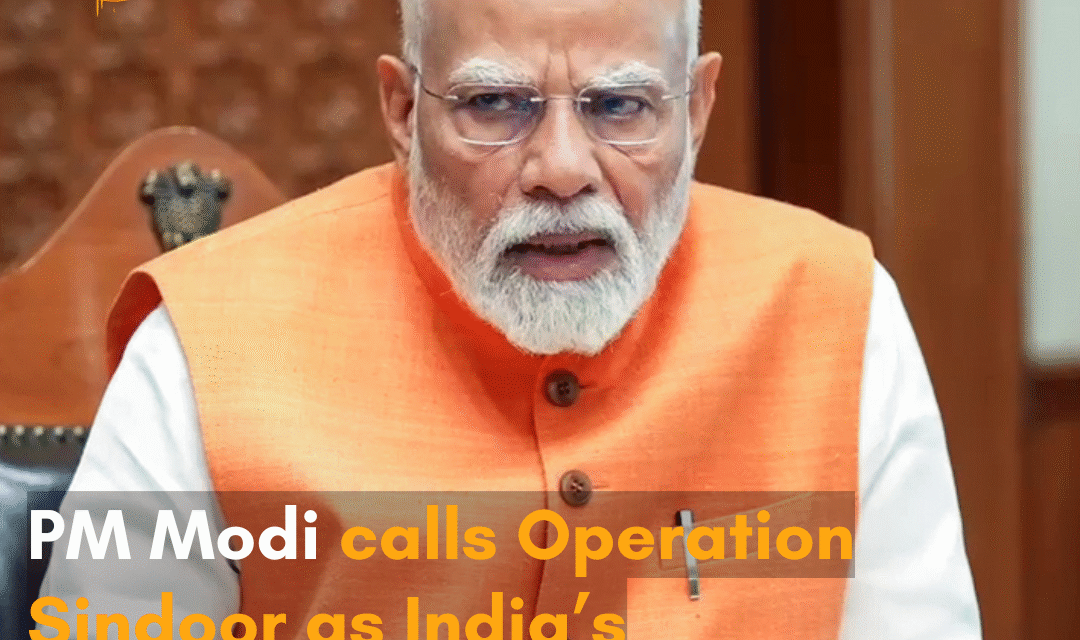 While addressing people in Bhopal, PM Modi lauded Operation Sindoor.