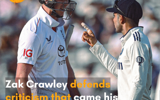 Zak Crawley opened up about the spat with Shubman Gill and revealed it was a misunderstanding.