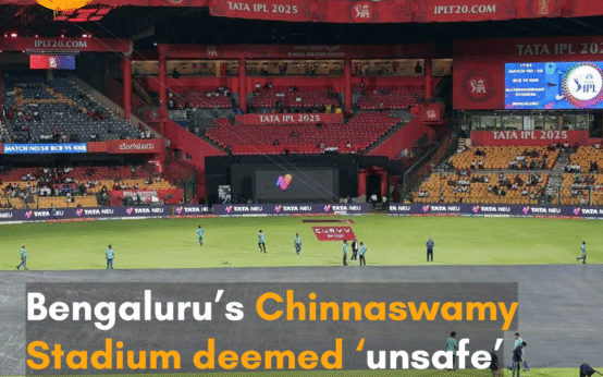 The stadium in Bengaluru is not equipped to host large-scale ‘design, structure unsafe.’