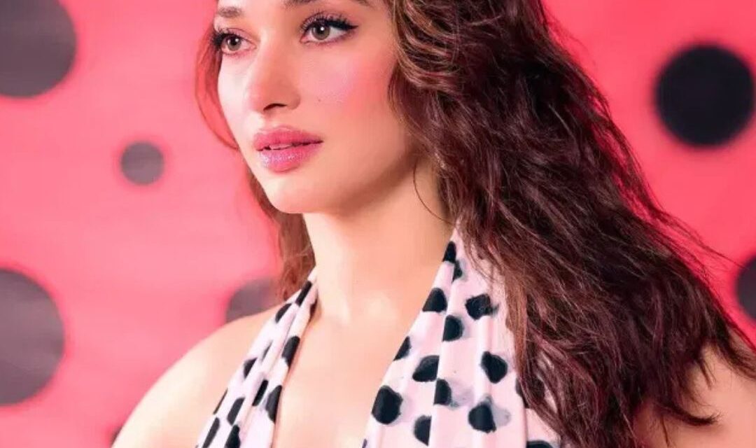 Tamannaah Bhatia dazzles in a polka dot ensemble