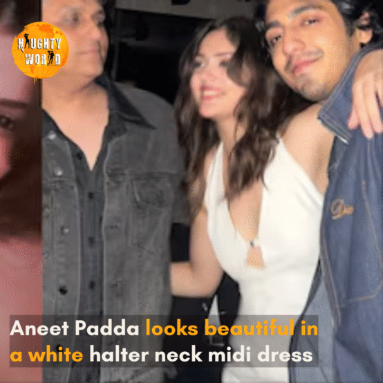 The young star at Saiyaara’s success party dazzled in a chic white dress.