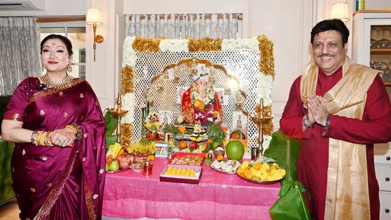 Govinda and Sunita Ahuja welcome GanpatiBappa home amid divorce rumours