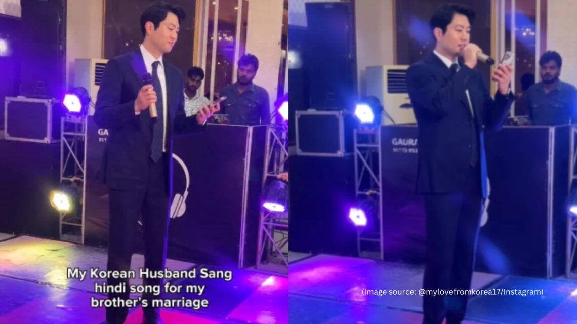 Trending: Korean man sings SRK’s song ‘Zaalima’ at an Indian wedding