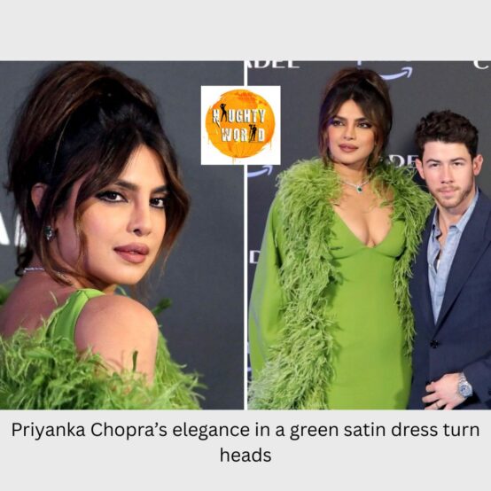 Priyanka Chopra’s elegance in a green satin dress turn heads