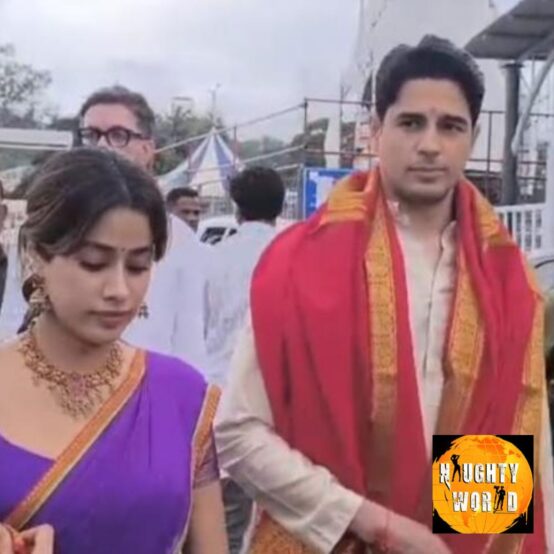 Sidharth Malhotra and Janhvi Kapoor stun in ethnic attire at Tirumala Temple