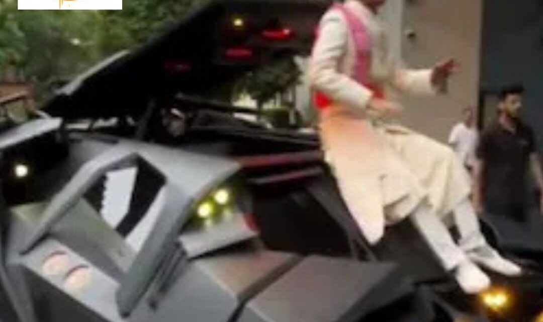 Trending: Indian groom arrives in baraat in a Batmobile; netizens react