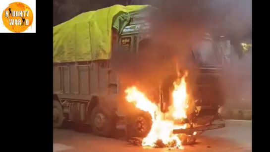 A truck collides with a crowd in Indore, killing two and injuring many