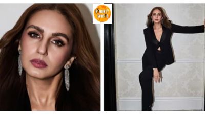 Huma Qureshi makes a statement in black with an Armani suit