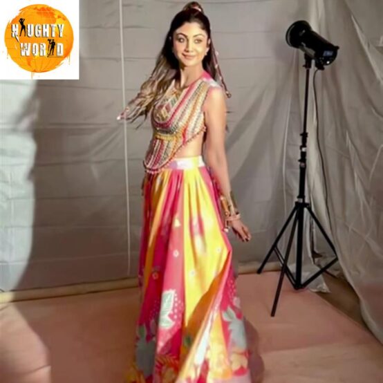 Shilpa Shetty dazzles in a multi-coloured lehenga, giving inspiration for Navratri
